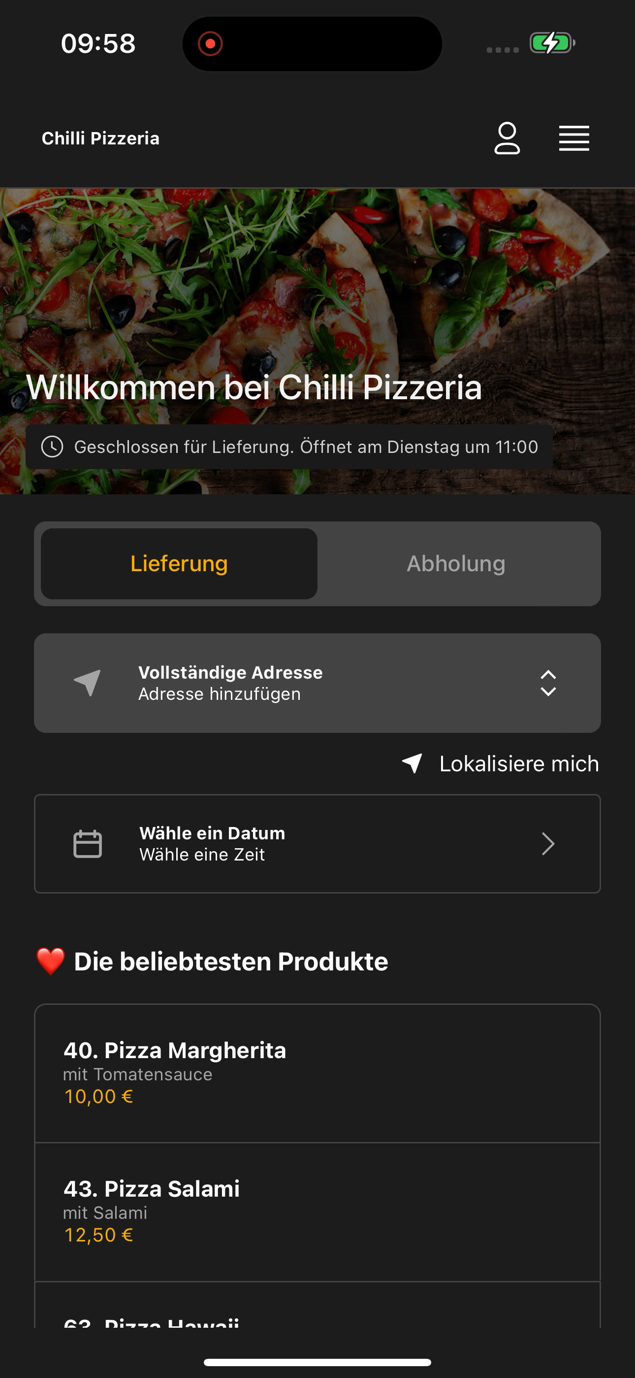 Chilli Pizzeria screenshot 3