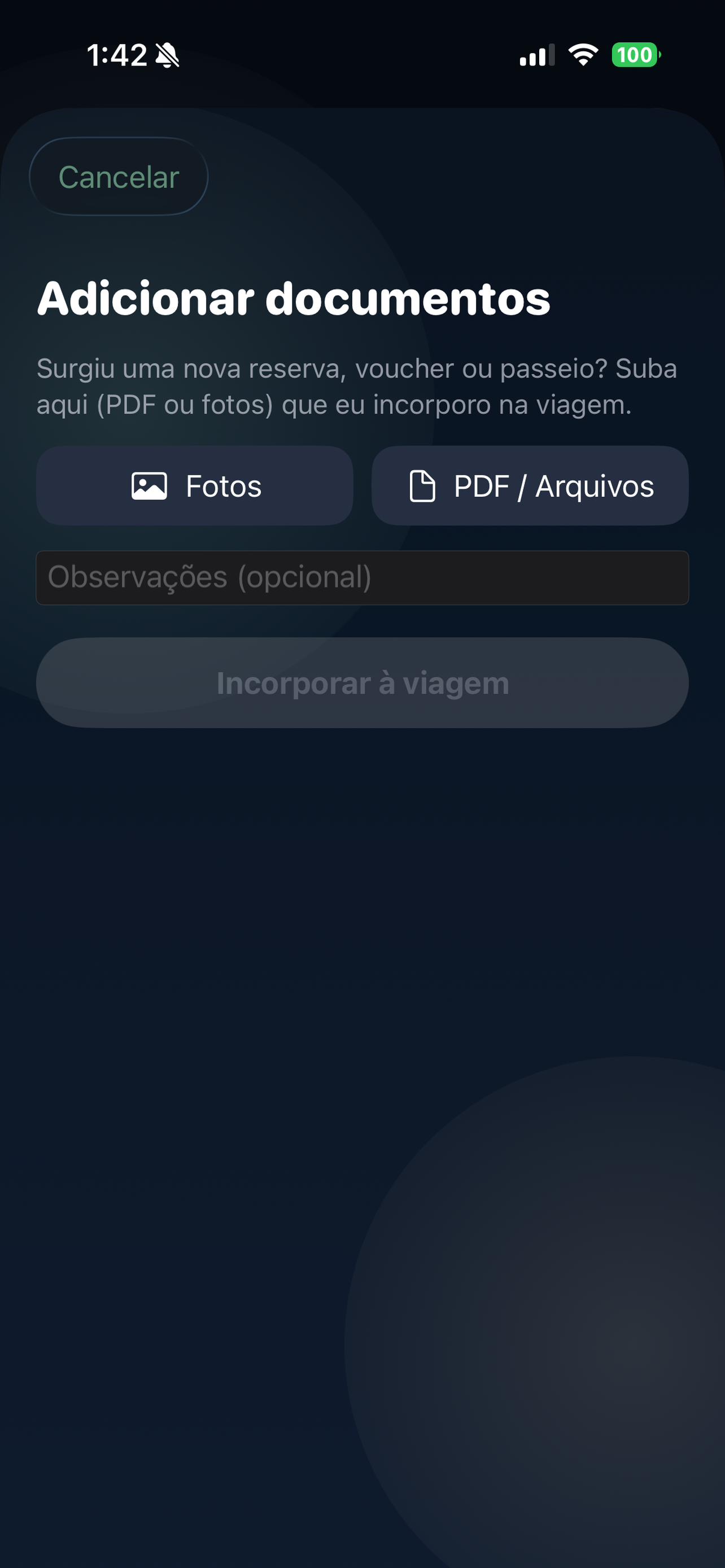Avena: Organizar Viagem IA screenshot 2