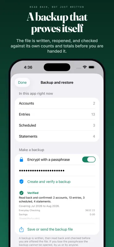 Checkbook Register: Balance screenshot 5 of 6
