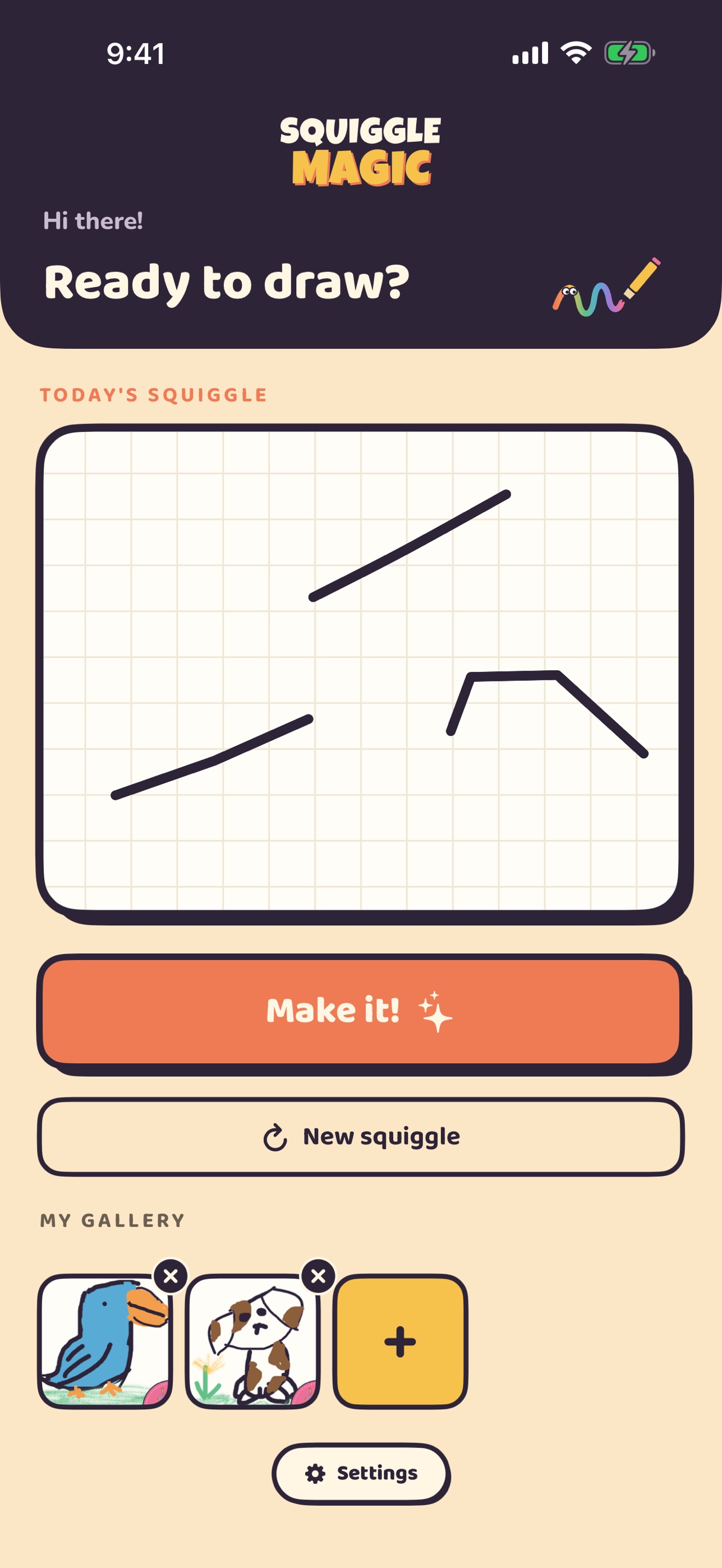 Screenshot 1 of Squiggle Magic Draw