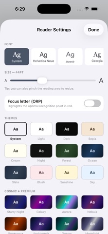 ReadMe - RSVP Reading Screenshot 6 of 10