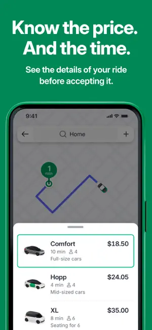 Hopp: Get a Ride iPhone screenshot 4