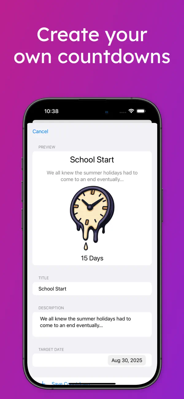 #5. Cursed Countdowns (iOS) Ved: FiveSheep OU