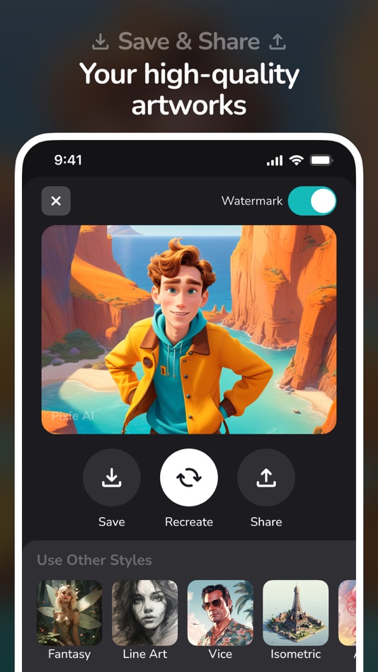 #6. Pixie・AI Portrait・Avatar Maker (iOS) 由: Windtribe Dijital Hizmetler Anonim Sirketi