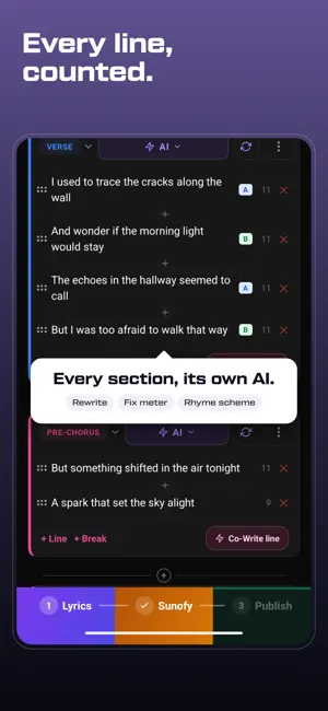 Heho • AI Lyrics Songwriter screenshot 4