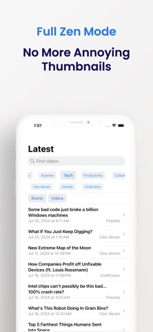 ZenTube  - Decluttered Screenshot 7 of 9