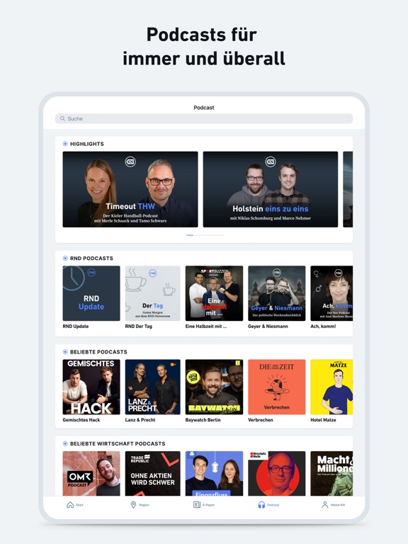 KN - Nachrichten und Podcast iPad screenshot 8 - News app
