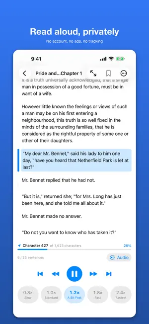 Yomiage: Read PDFs Aloud screenshot 1