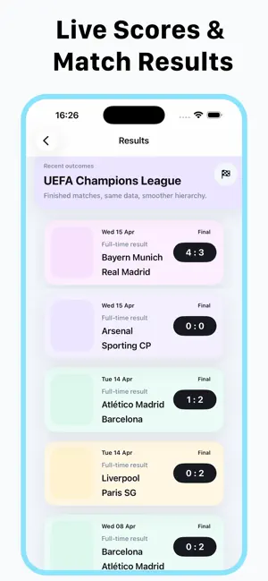 Football Live TV Score808 iPhone screenshot 6