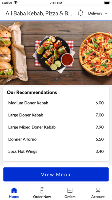 Ali Baba Kebab Pizza & Burgers Screenshot
