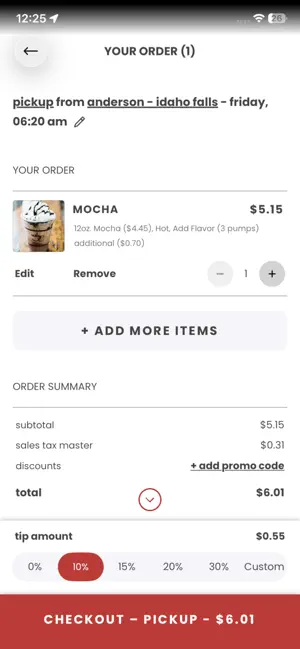 Java Espress Beverage Company screenshot 4