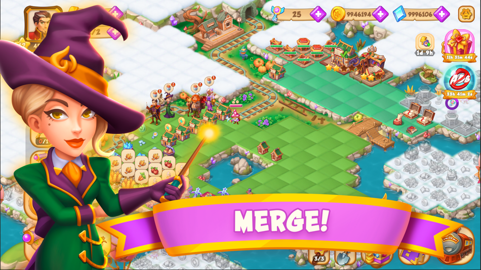 #2. Magic School - Wizard Merge (iOS) Podle: Becube Co Ltd