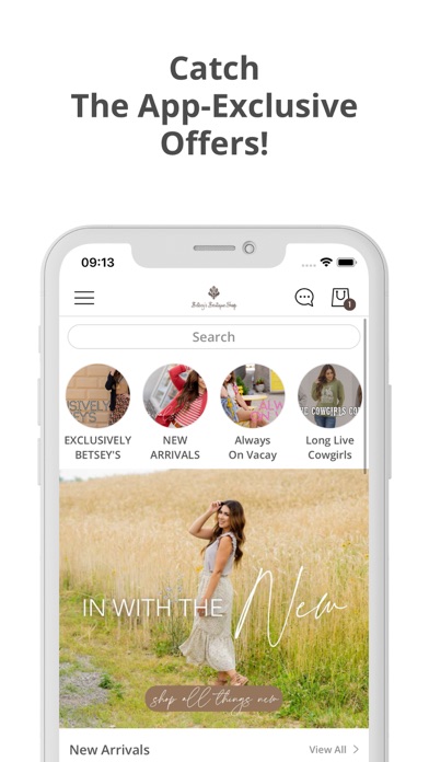 Betsey's Boutique Shop Screenshot