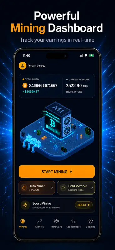 Miner CloudOS - Bitcoin Mining screenshot 2 of 7