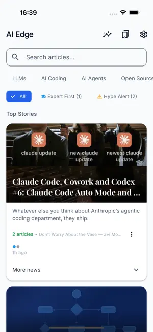 AI Edge - AI News Intelligence screenshot 1