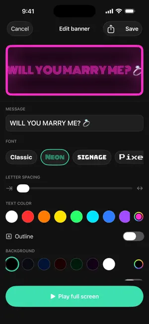 GlowText: LED Banner Scroller screenshot 3