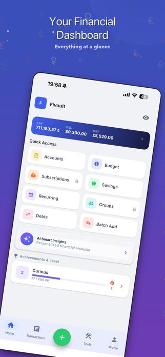 Fivault - Budget Manager Screenshot 1 of 9