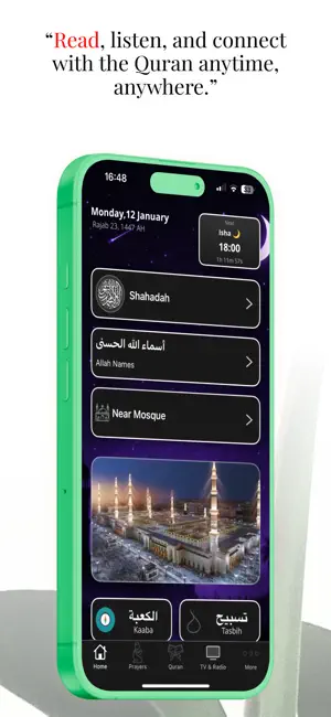 Islamic App – Quran & Qibla screenshot 2