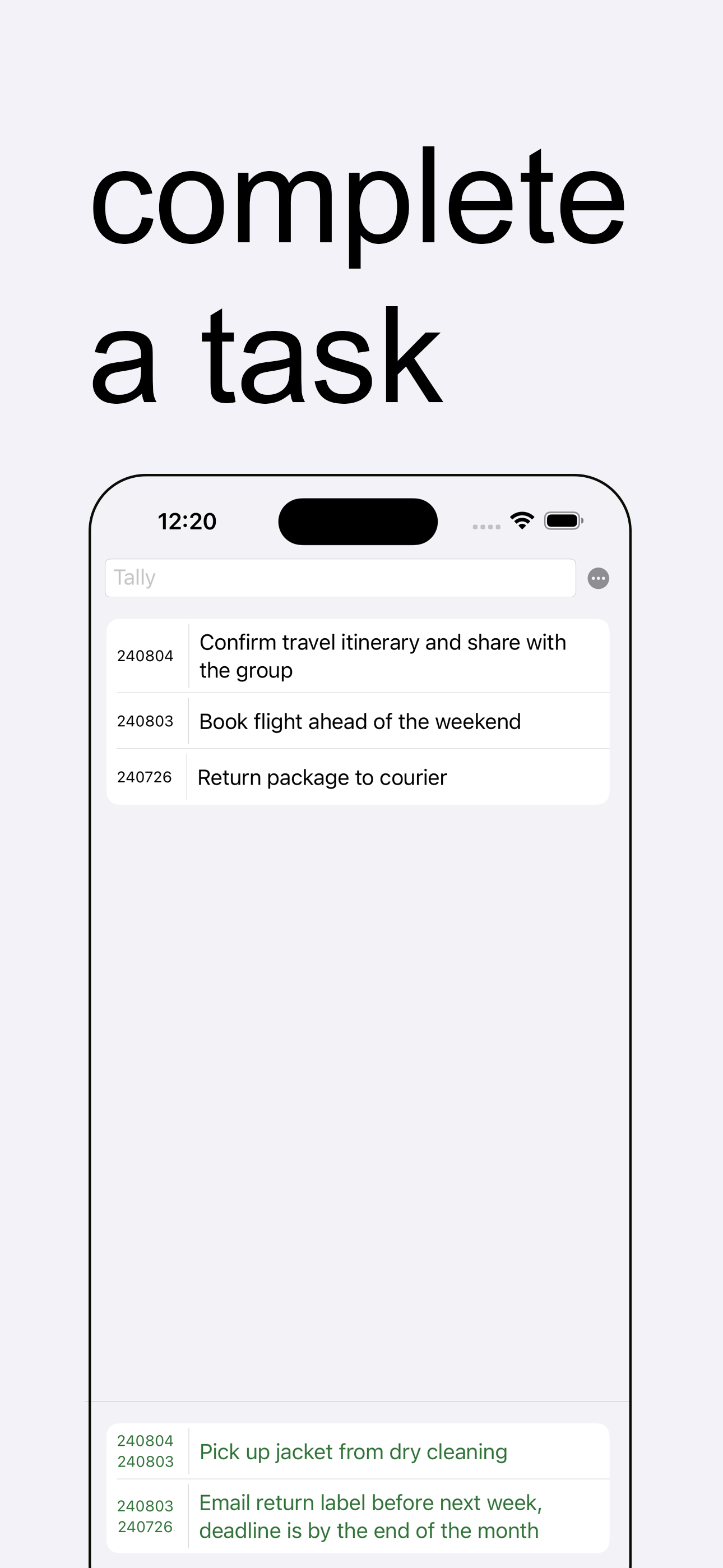 Tally – Simple Task Manager screenshot 3