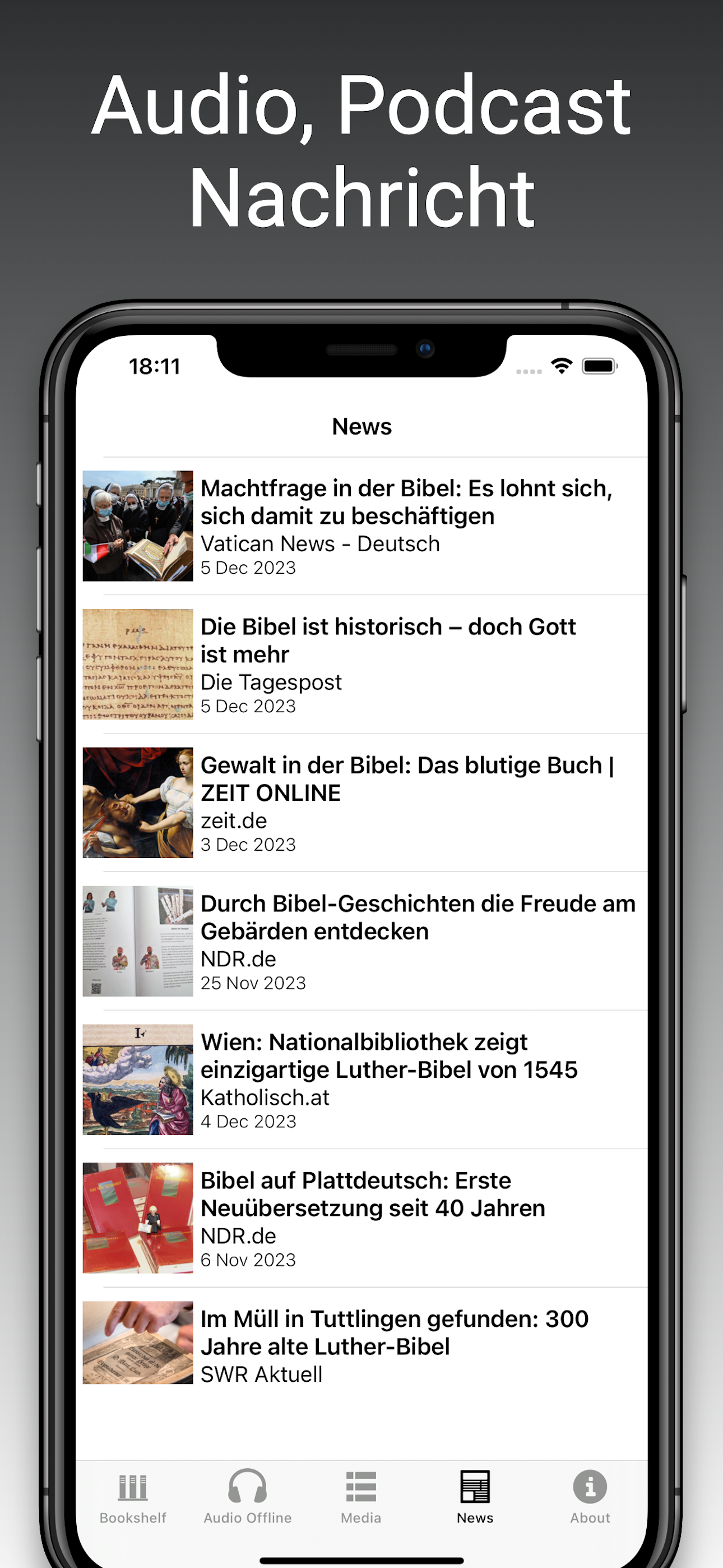 Die Bibel app für jeden tag