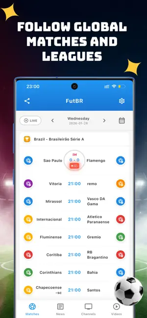 FutBR - futebol Ao Vivo screenshot 2