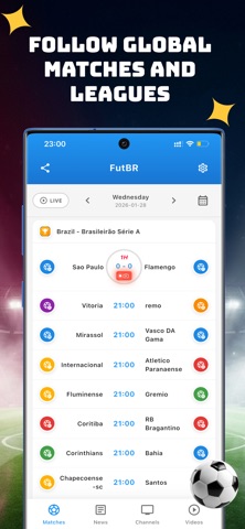 FutBR - futebol Ao Vivo iPhone screenshot