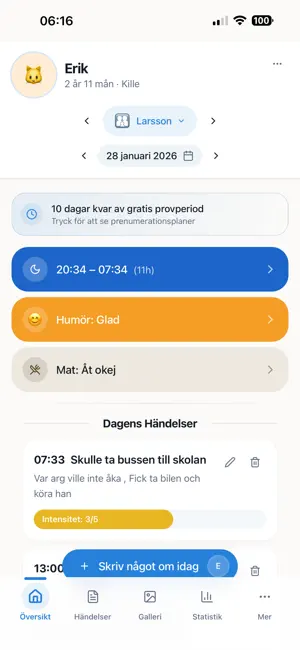 Familjedagboken screenshot 1
