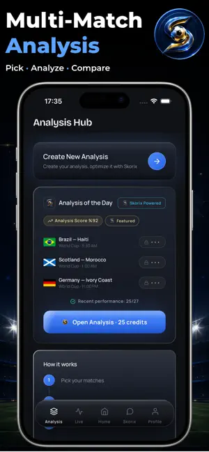 Skorix: Live Score & Analysis iPhone screenshot 3