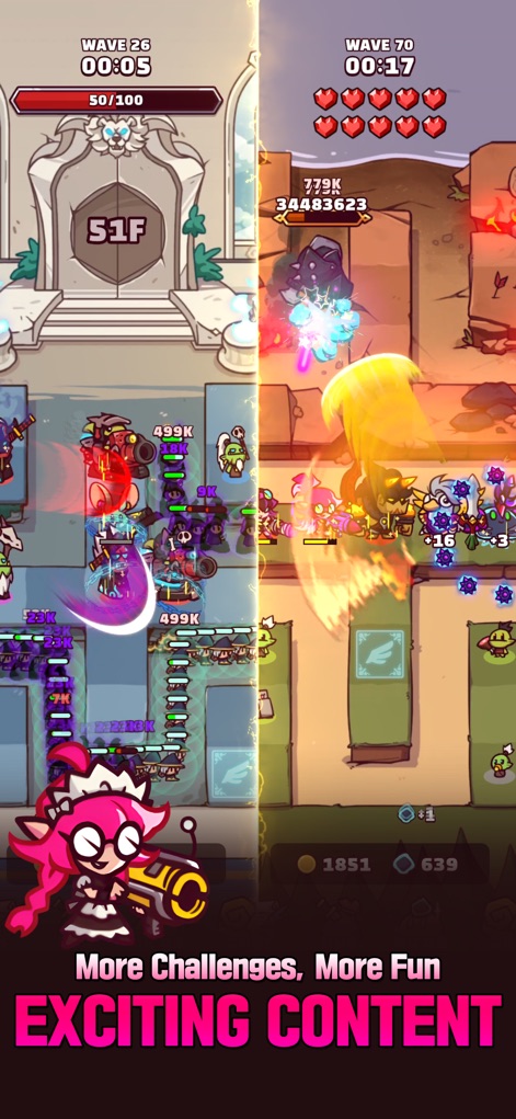 Coop TD: Together - Discover the multiple engaging challenge types, from progressing through endless floors to surviving intense high-wave encounters, offering continuous cooperative gameplay.