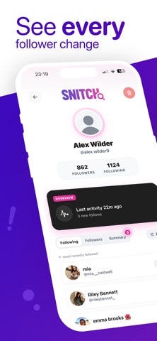 Snitch: Follower Tracking Screenshot 1 of 4