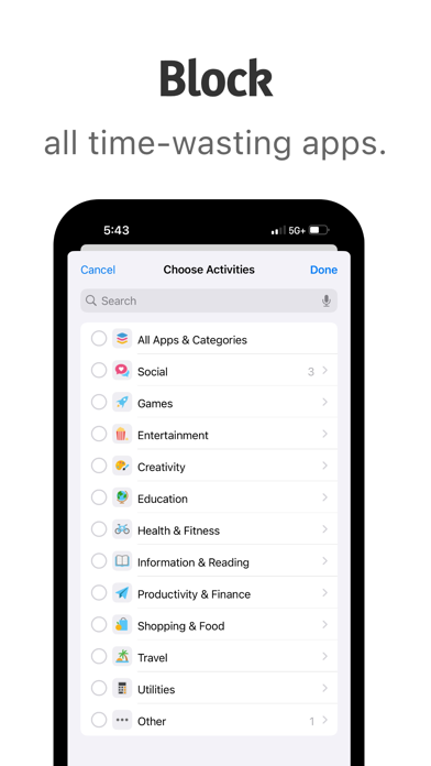 Screenshot #3 pour Barrier: Screen Time For Focus