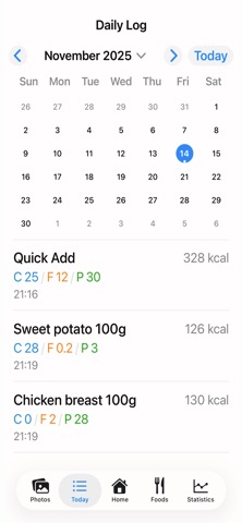CFP Tracker - Calorie & Macro Screenshot 2 of 6