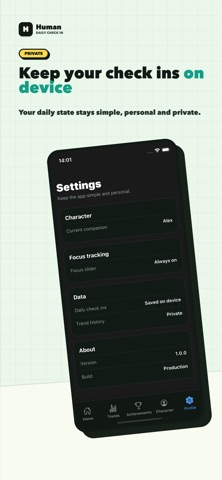 Human: Daily Check In Screenshot 5 of 8