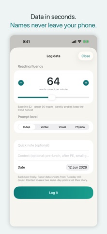 GoalDraft: IEP Goals & Notes iPhone screenshot
