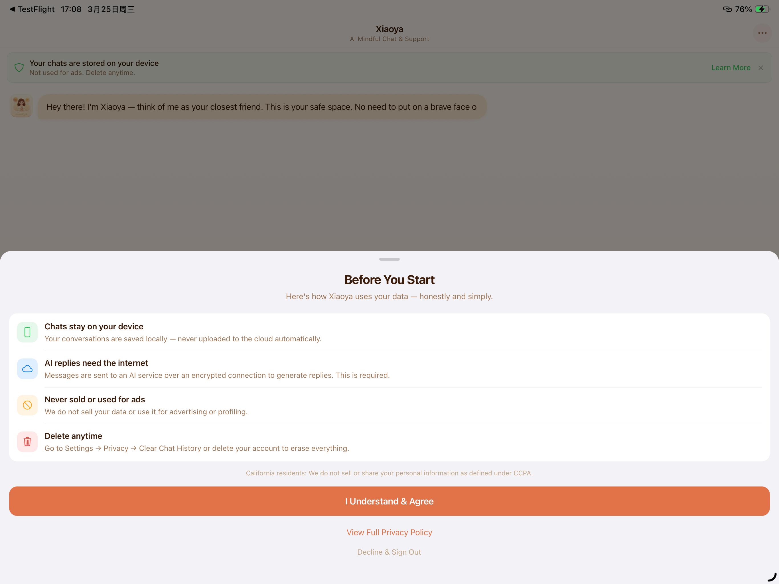 Aria: AI That Cares First