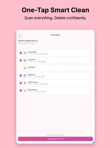 Clean Up+ AI Storage Cleaner iPad screenshot