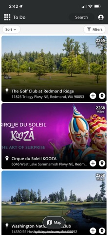 Seattle Travel Planner screenshot