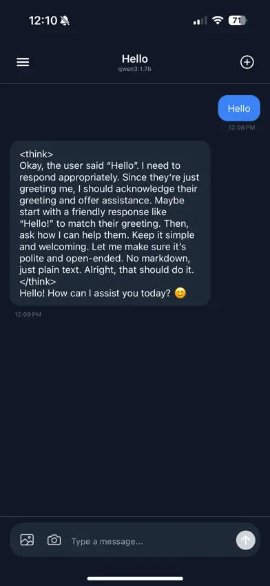 Alpha Iota AI Open LLM Client screenshot 2