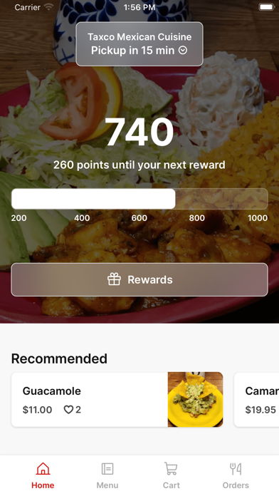 Taxco Mexican Cuisine app screenshot