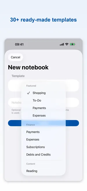Folio: Tracking Notebooks screenshot 4
