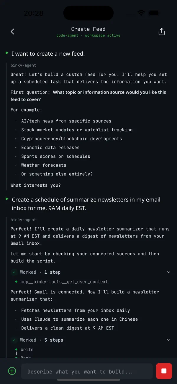 Screenshot #3 pour Binky.AI
