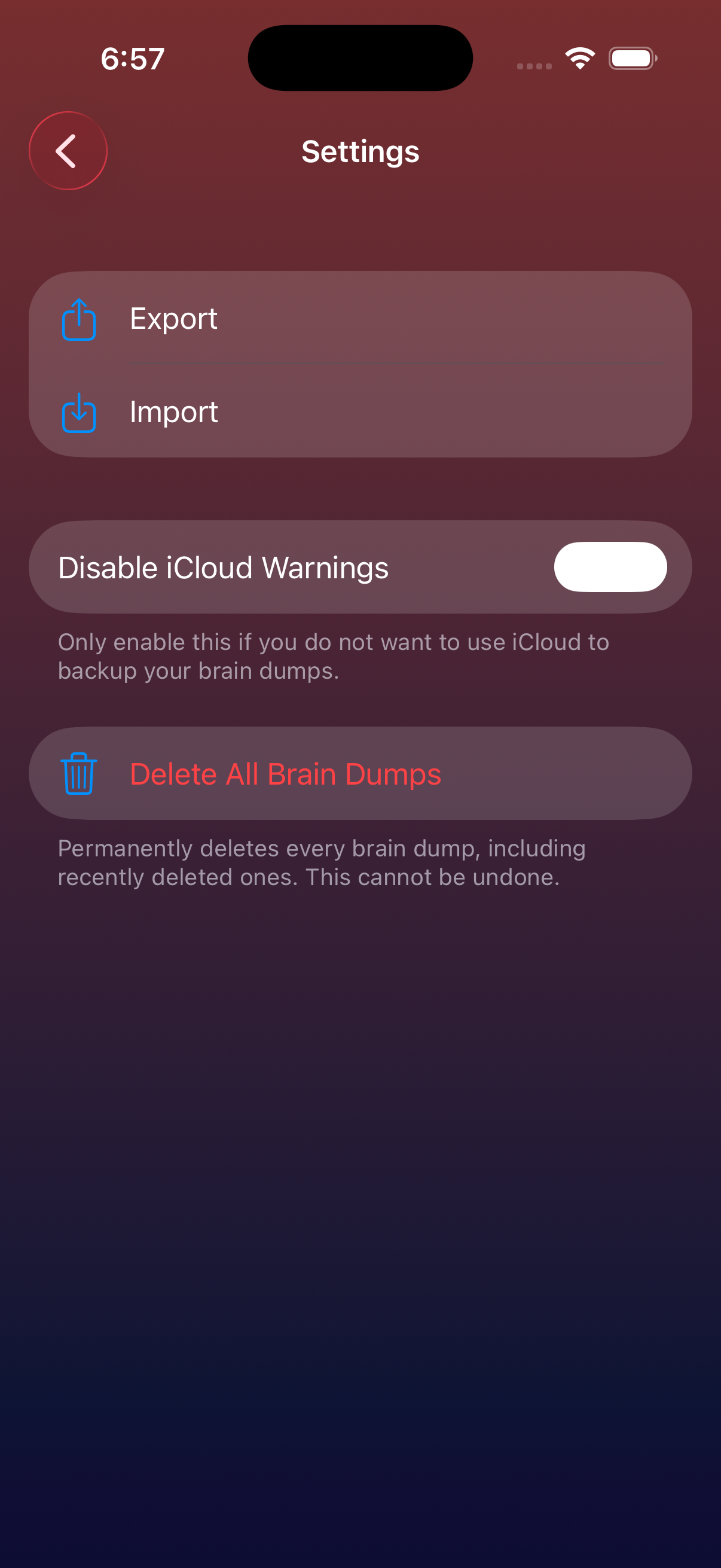 Brain Dump - Nightly Journal screenshot 7