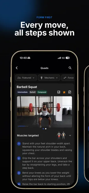 MuscleWiki: Workout & Fitness screenshot 2