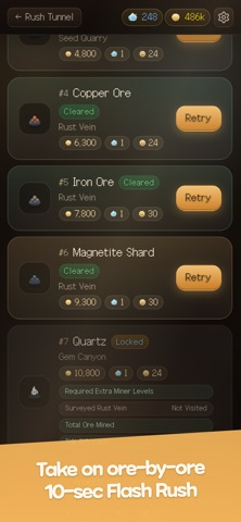 Strike It Rich! Idle Miner iPhone screenshot