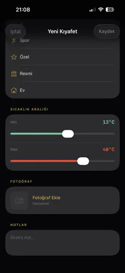 Screenshot von Drape auf dem iPhone 1