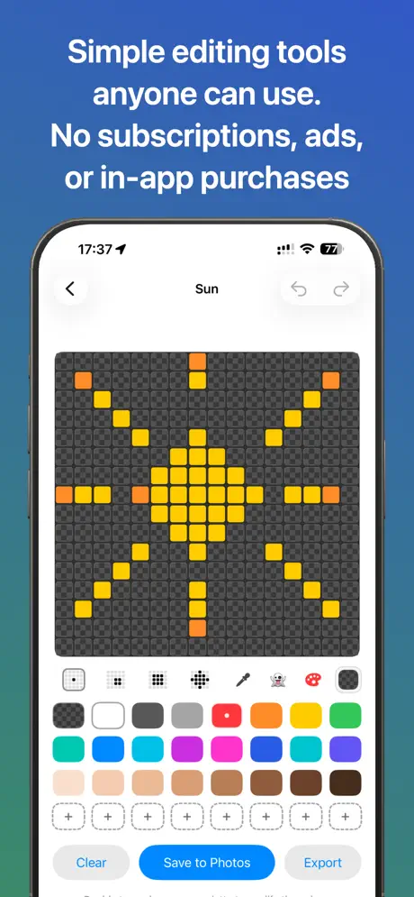 Pixel Draw 16x16 screenshot 2