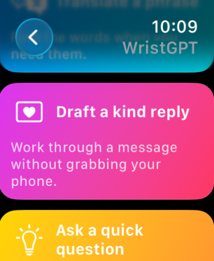 WristGPT: AI for Watch