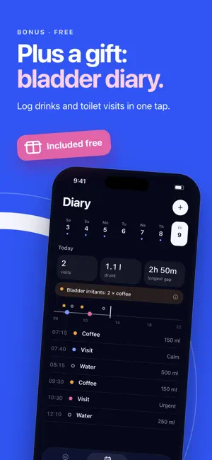 Bladder Diary & Kegel Trainer screenshot 2