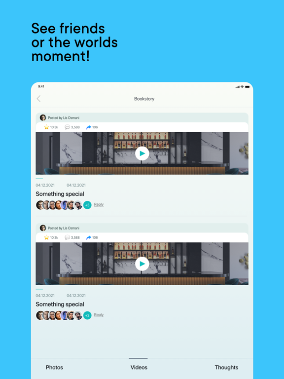 Evonit iPad screenshot 4 - Social Networking app