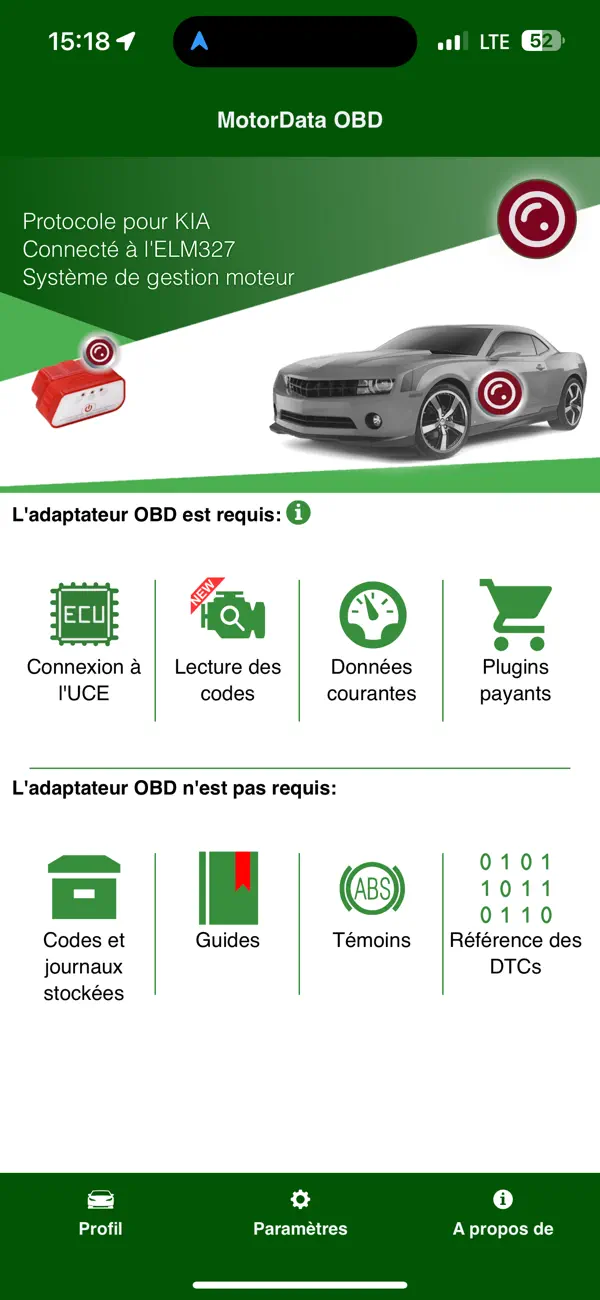 Screenshot #1 pour MotorData OBD Car Diagnostics